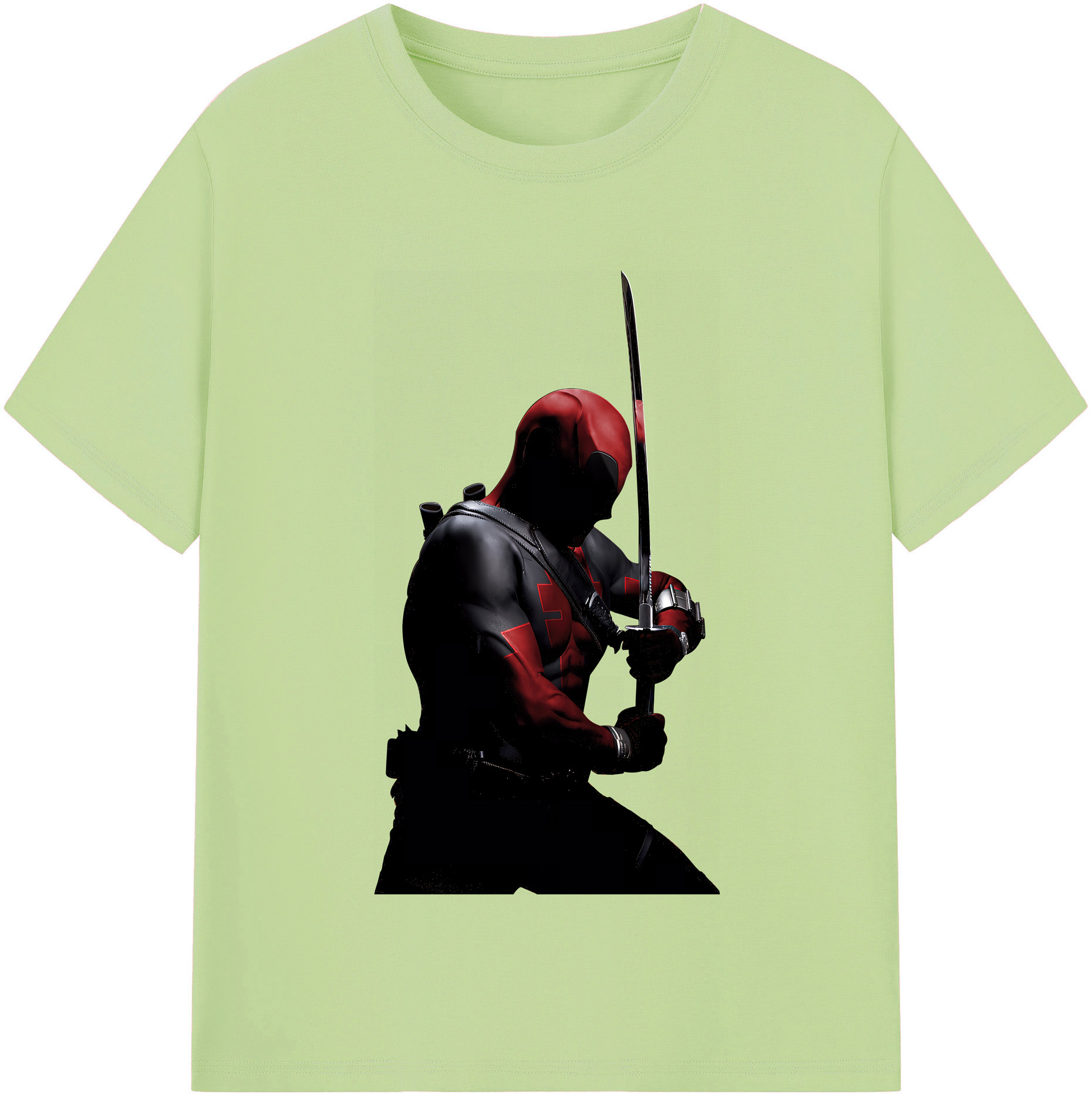 （画像用） Deadpool デッドプール 綿100％半袖Tシャツ（フロントプリント）